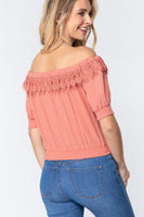 Off Shoulder Lace Detailed Top