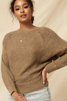 A Ribbed Knit Sweater