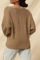 A Ribbed Knit Sweater