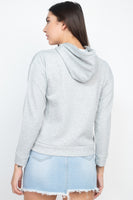 Self-tie Drawstrings Hoodie