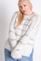 Plus Sweater With Stripe Detail