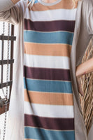 Colorblock Striped Dress