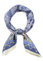 Elephant Paisley Print Satin Scarf