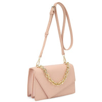 Smooth Plain Chain Link Crossbody Bag