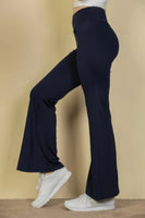 High Waisted Front Pocket Flare Pants