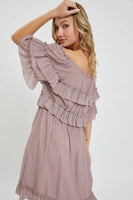 Off Shoulder Ruffle Dress