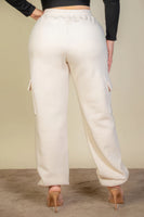 Plus Size Side Pocket Drawstring Waist Sweatpants