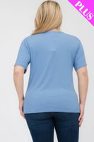 Plus Size Basic Short Sleeve T-shirt