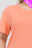 Plus Size Basic Short Sleeve T-shirt