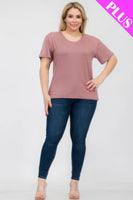 Plus Size Basic Short Sleeve T-shirt