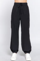 Light Weight Stretch Woven Cargo Jogger Pants